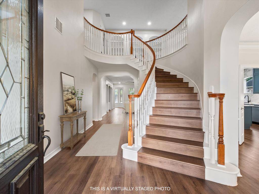 A grand entrance to this beautiful home!