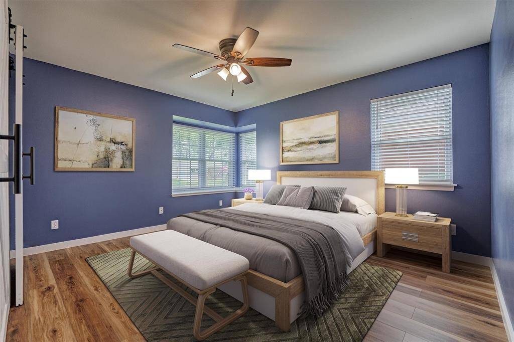 Secondary Bedroom, virtually staged.