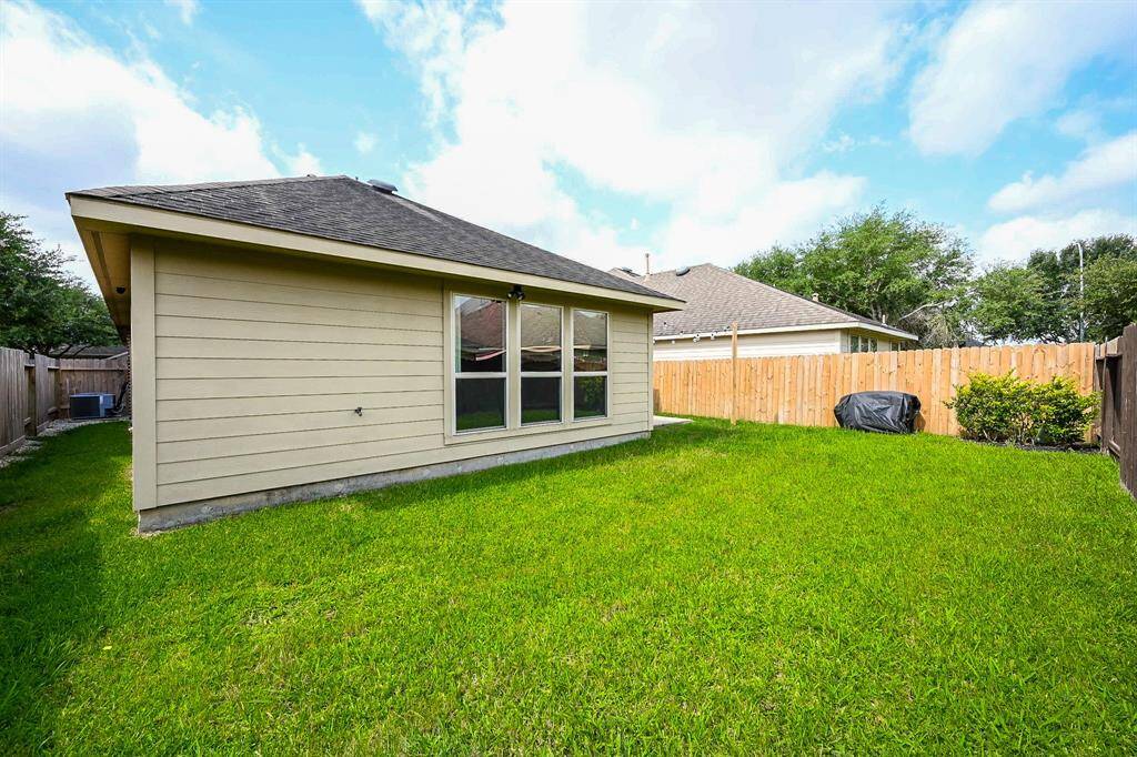 Nice sized backyard for playing or entertaining