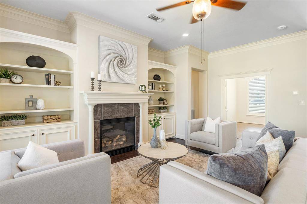 Pick up a book and get comfy by the gas log fireplace—it’s the perfect place to kick back and enjoy some quiet time.