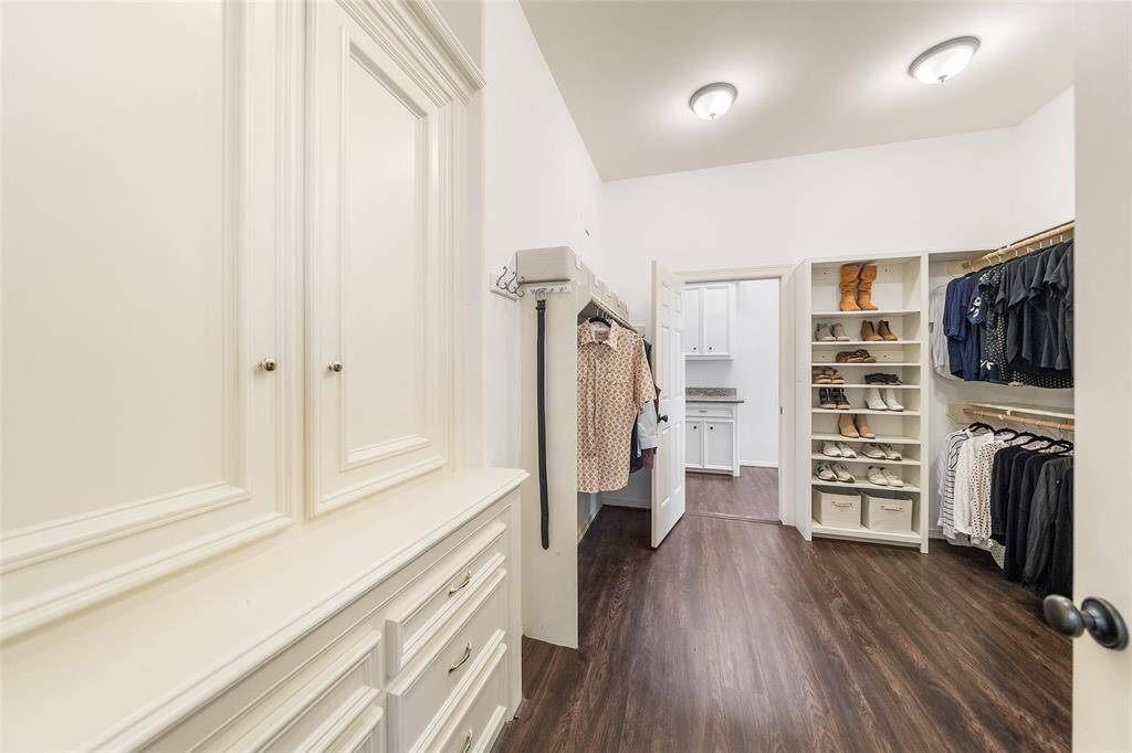 Primary closet with laundry room attached - very convenient!