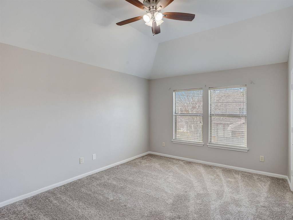 Bedroom 2 is spacious! Every closet is a walk-in closet in this house.