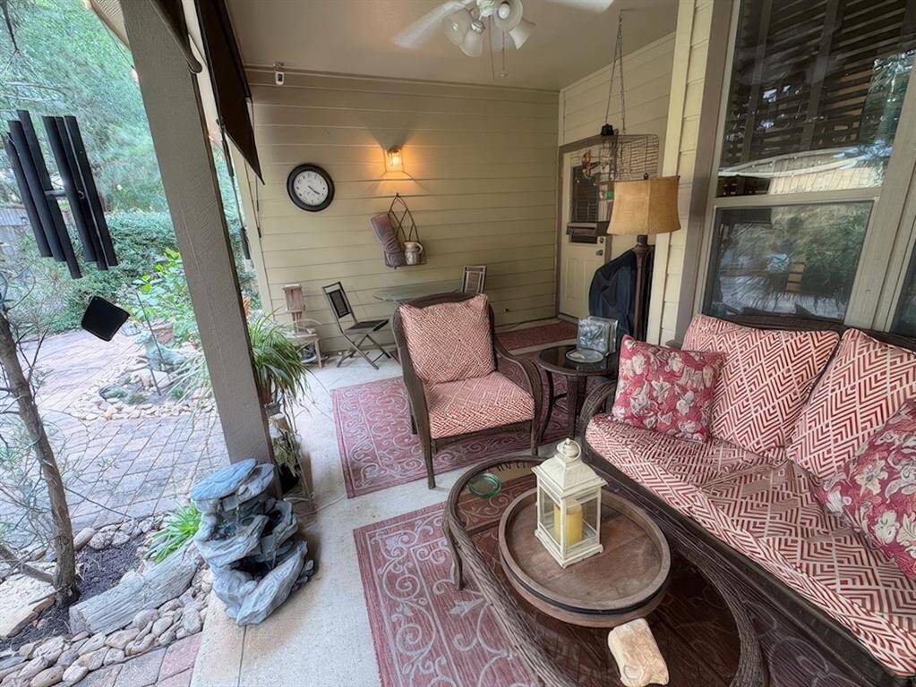 Covered patio