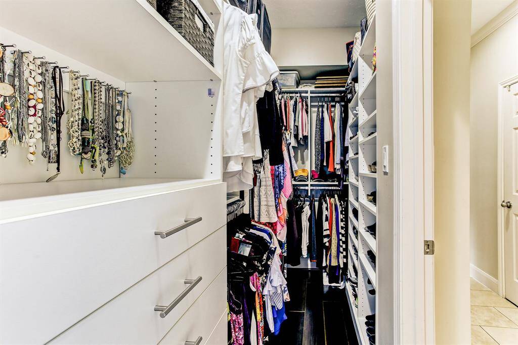 Custom made master closet