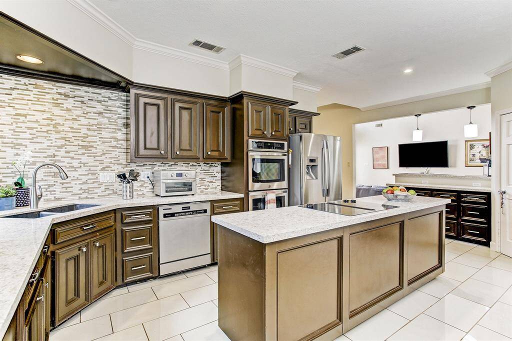 Stainless steel appliances.  New double oven installed in 2018.