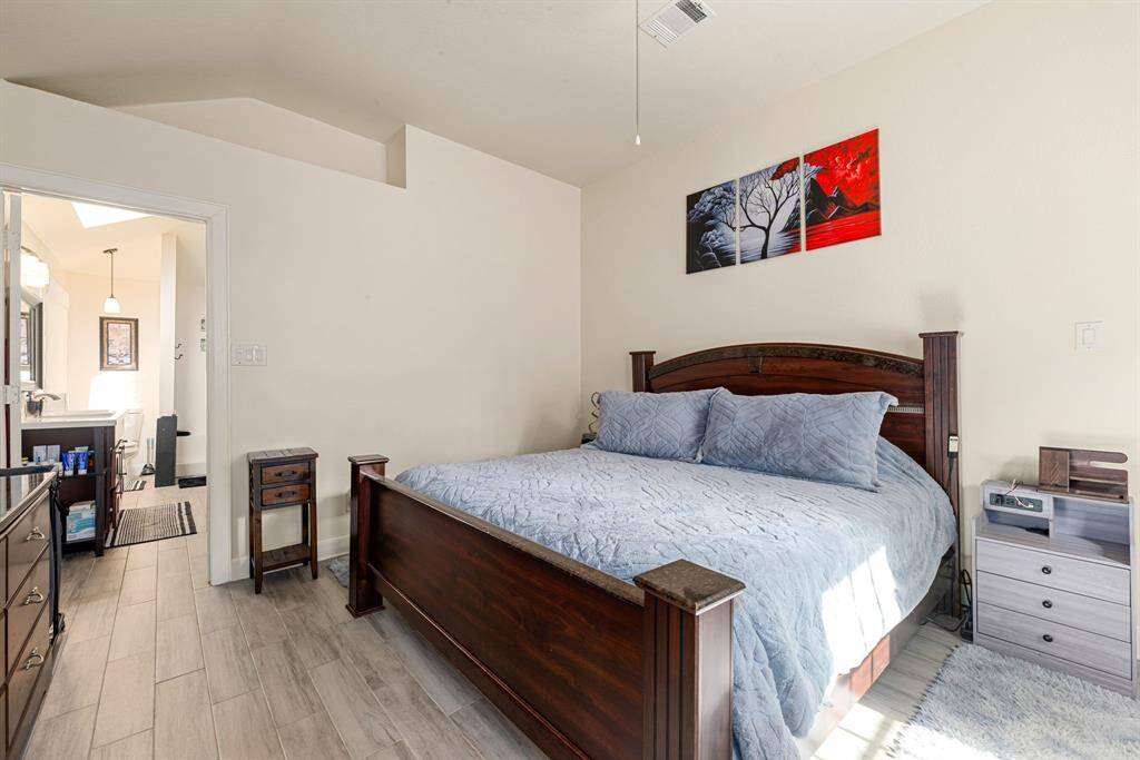 Spacious primary bedroom