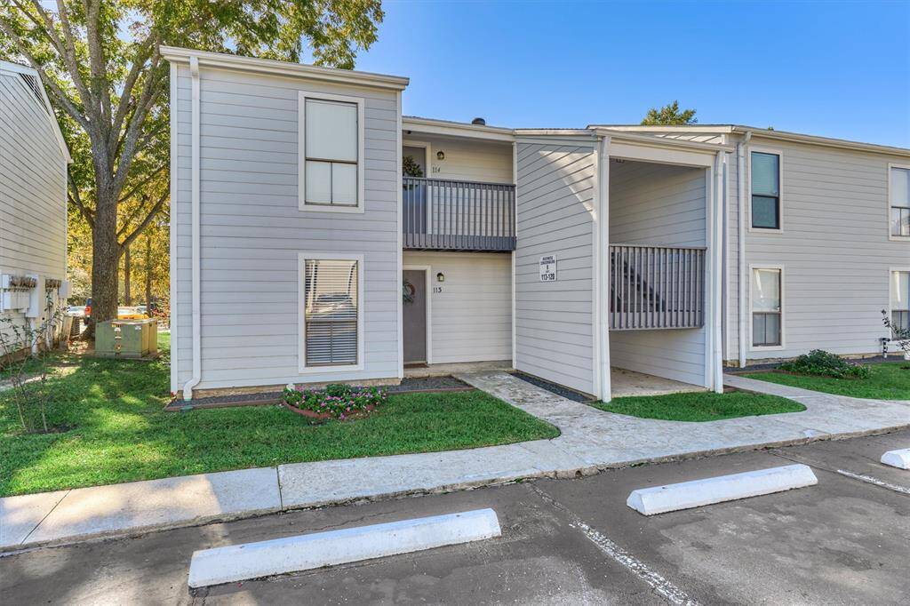 This first floor unit #113 offers two bedrooms and two bathrooms.