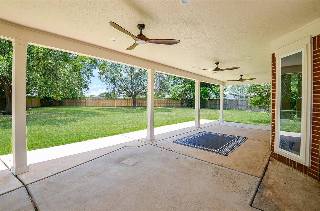 Ample patio space for entertainment and relaxation