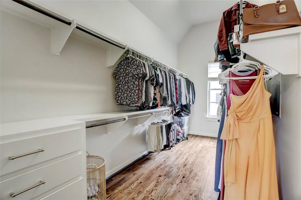HUGE walk-in closet with built-ins in primary bedroom