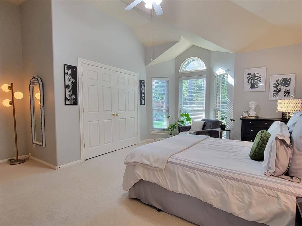 Bedroom 2's custom closet system is designed to keep everything expertly organized.