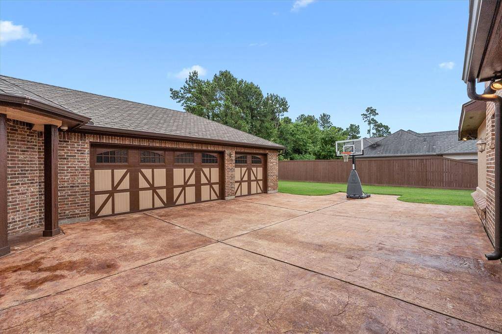 Carport with oversized 3 car garage