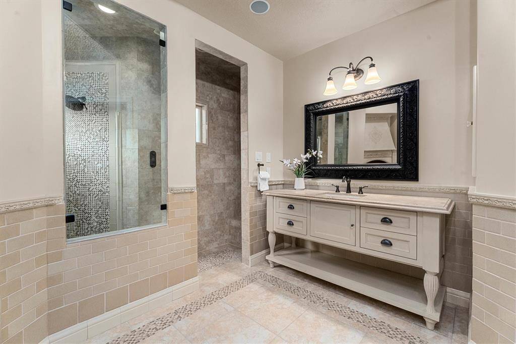 Another view of the attention to detail of this wonderful bathroom.  The tile work will not disappoint.