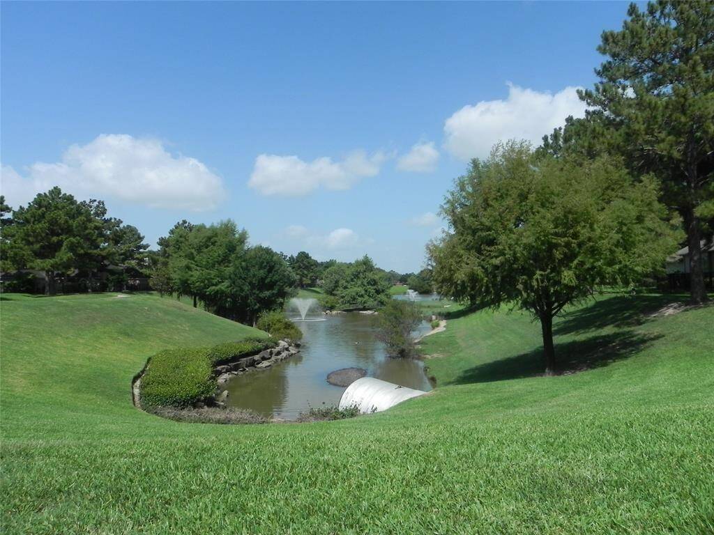 Neighborhood walking trails and pond