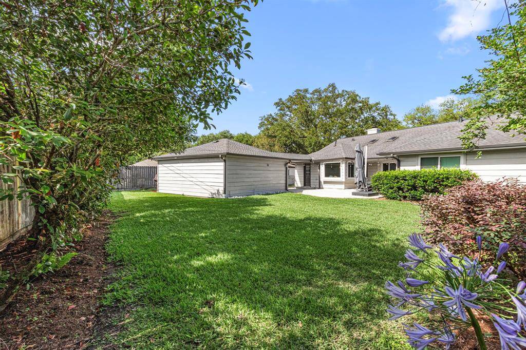 BACKYARD- Simple and mature landscaping.