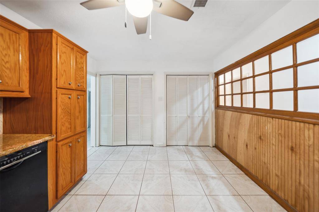 Laundry room and pantry behind those doors