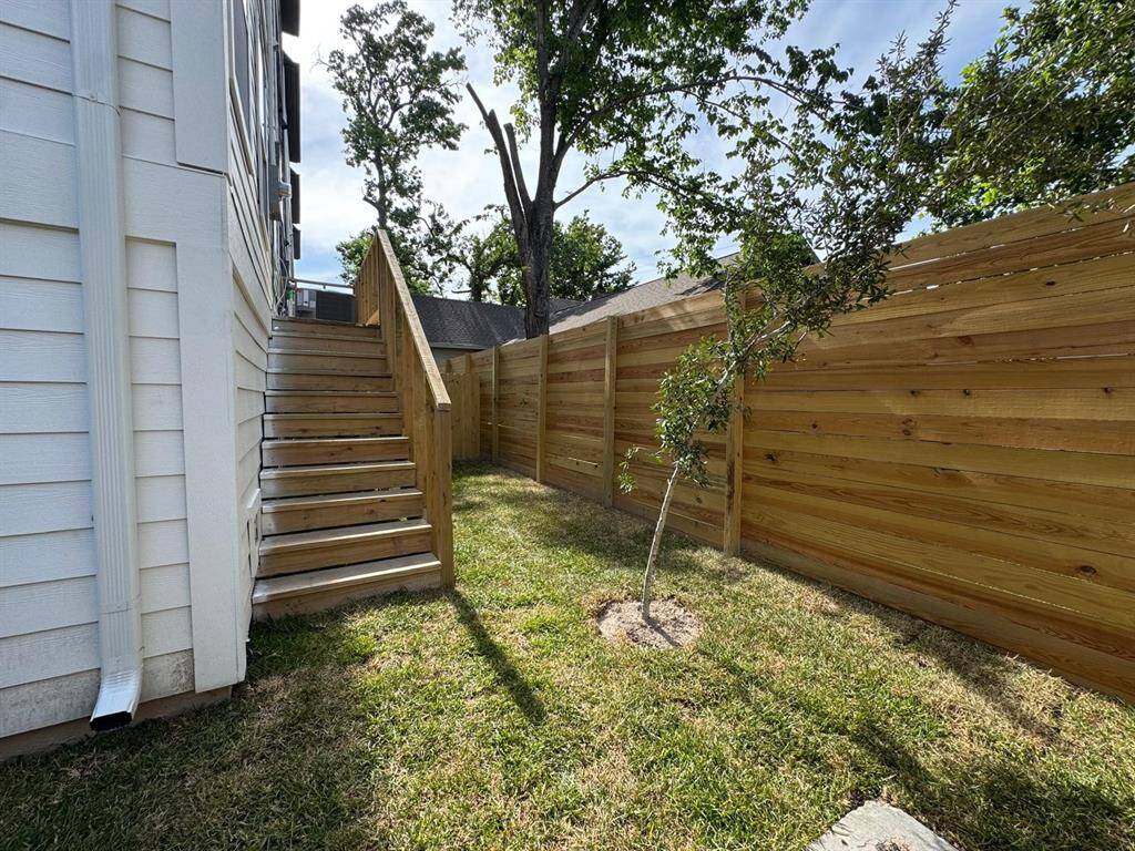 Ample backyard space
