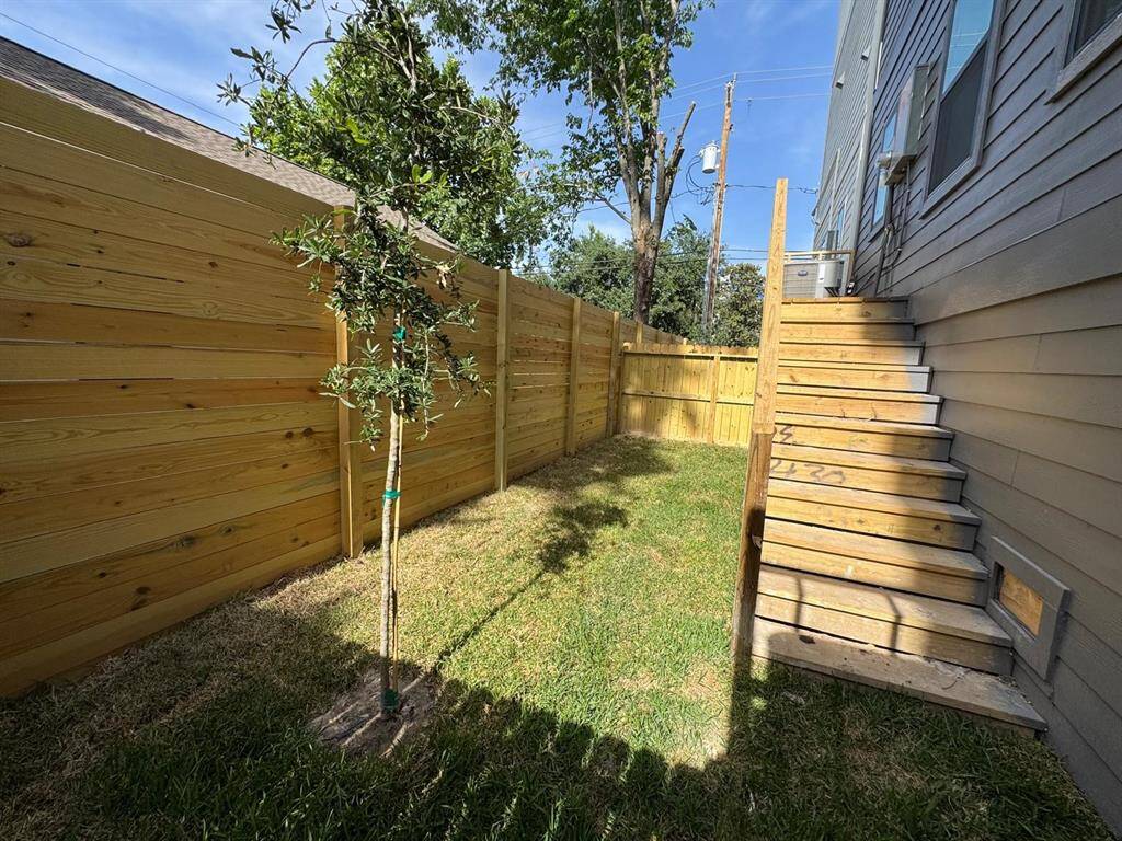 Private backyard