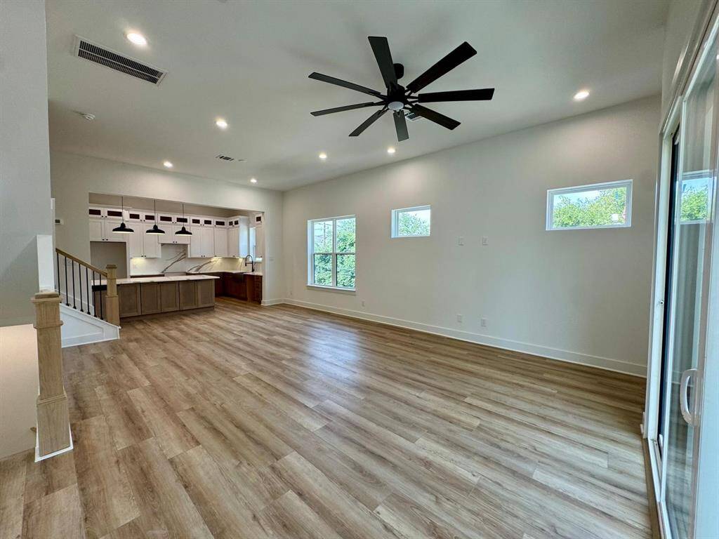 Open concept layout