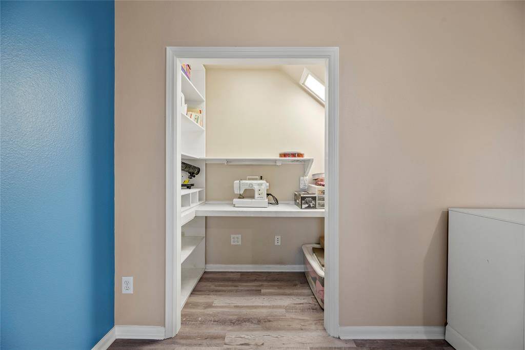 A private workspace in the primary bedroom is super functional and nice to have!