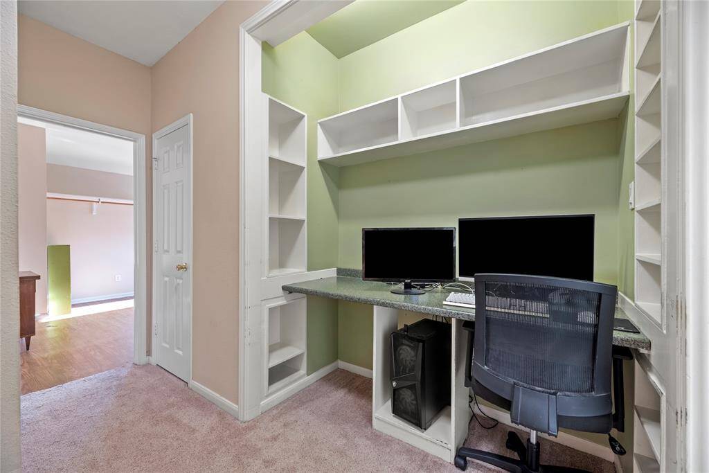 A very nice addition, this office nook is great for homework, gaming, etc.
