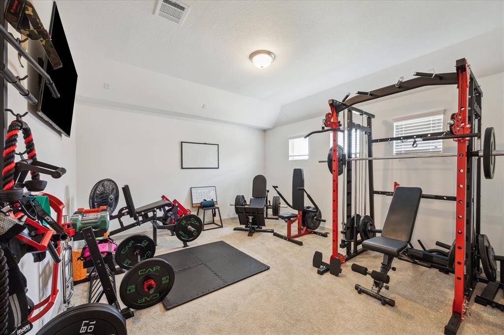 Gym area located on the second floor. Can be also used as a Movie room.