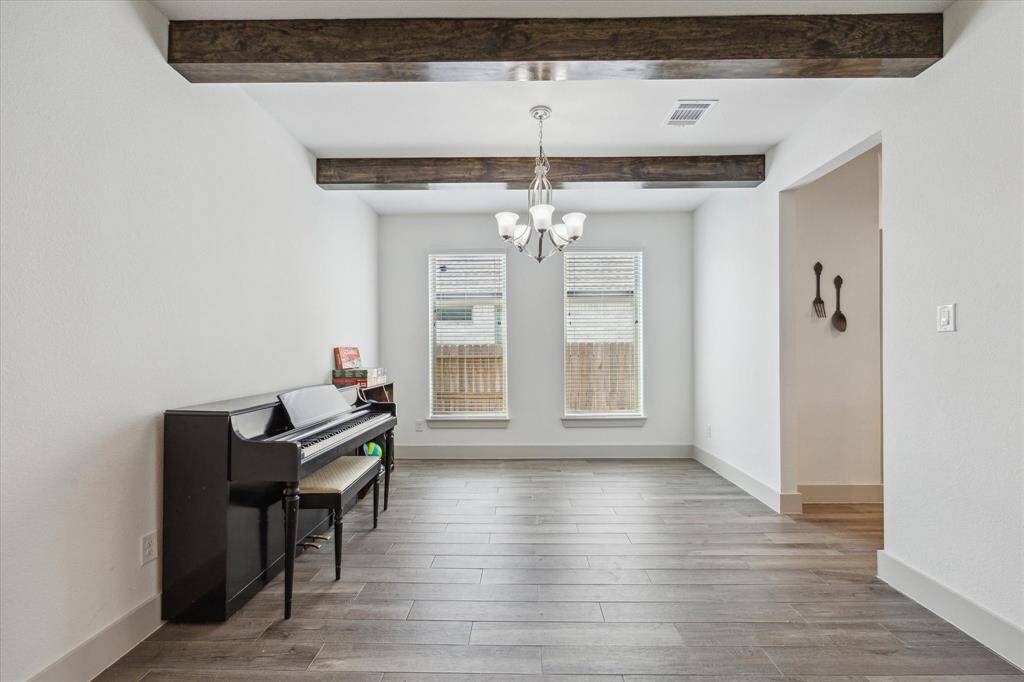 Separate Dining room with accesibillty to and from the Kitchen. Plenty of space to enjoy intimate gatherings.