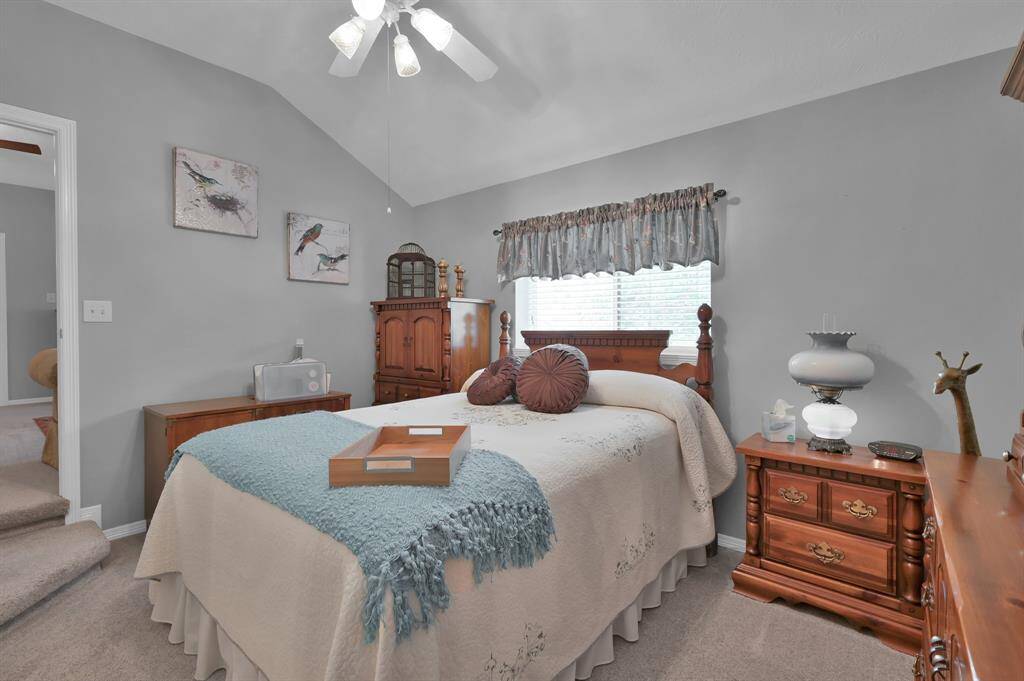 One of the four secondary bedrooms with an adjoining Jack-n-Jill bathroom.