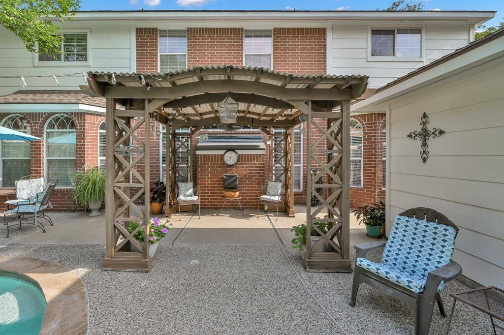 This covered pergola offers great shade!