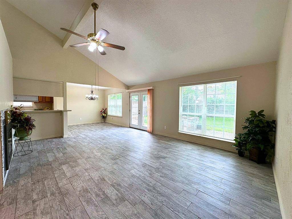 Living Room with High Ceiling!