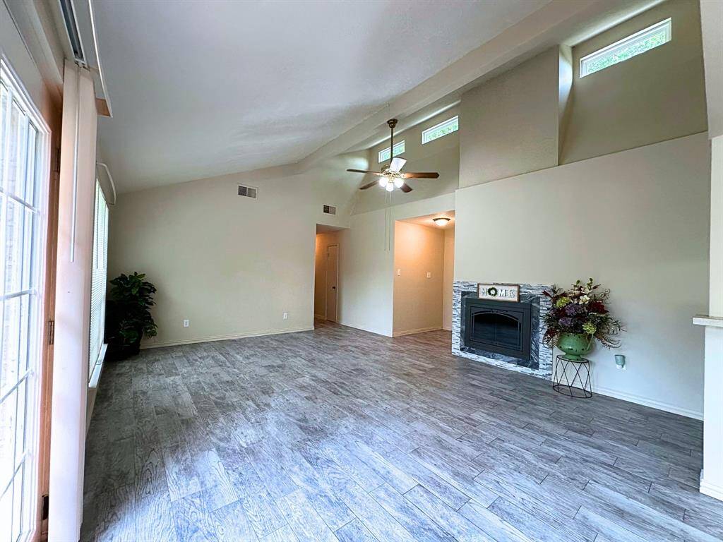 Plent of Natural Sunlight w/French Doors leading to Backyard.