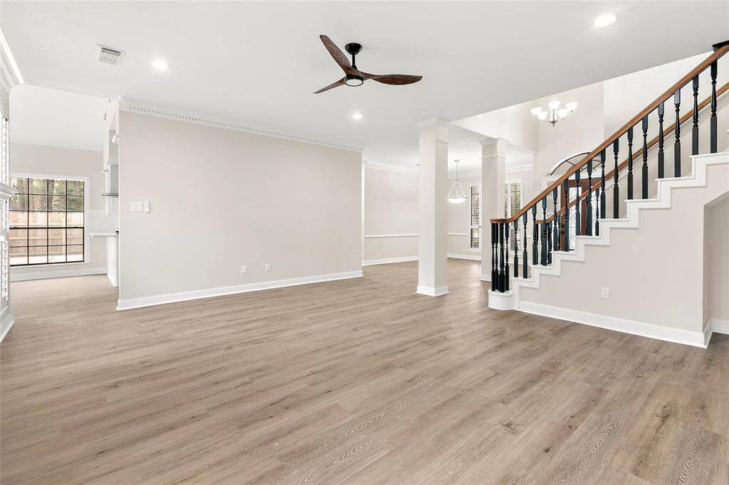 You will love the open layout's adjacent rooms, enhancing the home's airy feel.