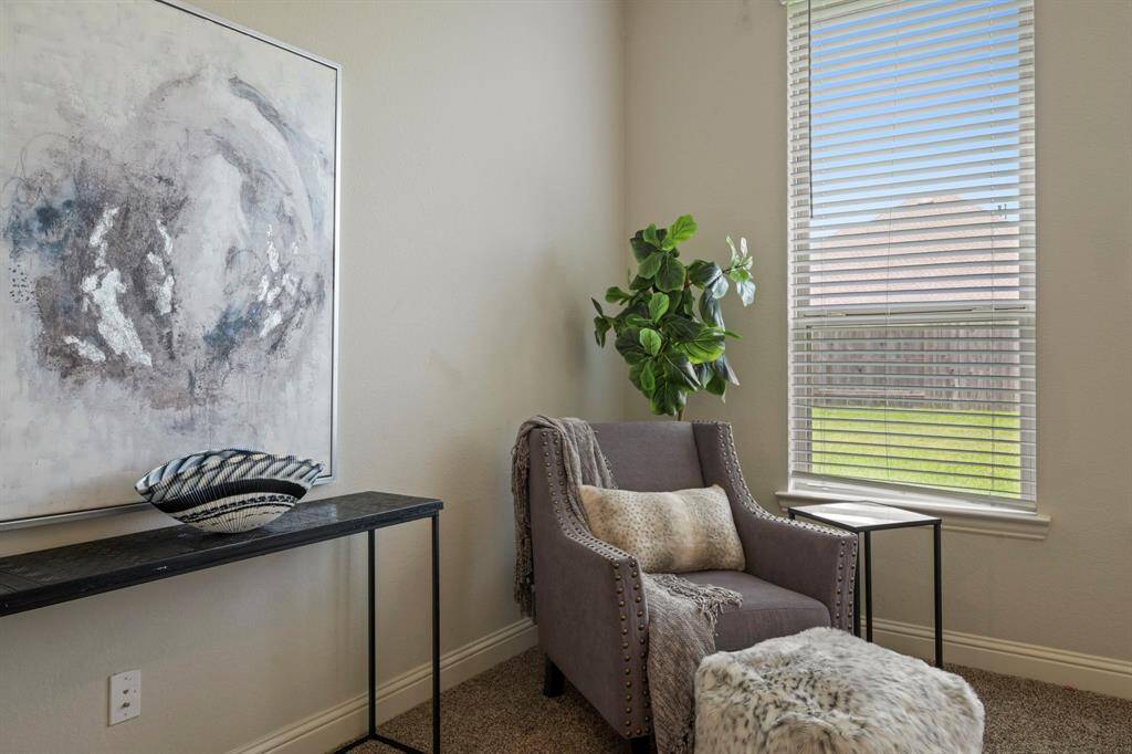 Cozy corner in the primary bedroom.