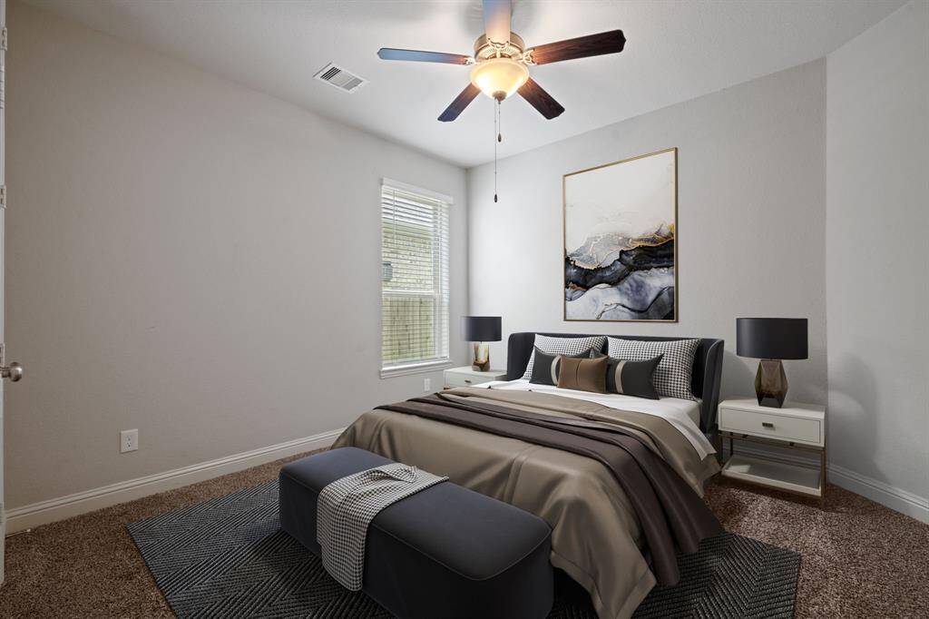 Virtually Staged: This flexible DOWNSTAIRS BEDROOM it's ideal for guests, a nursery or a mother in law suite.