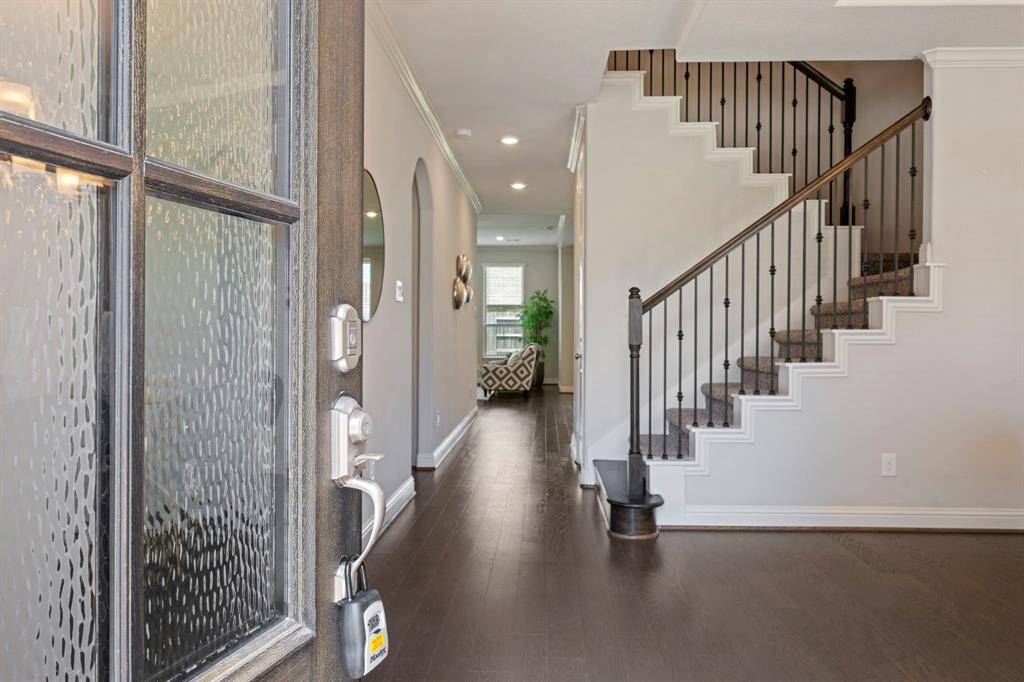 This inviting entryway features a modern and open design.