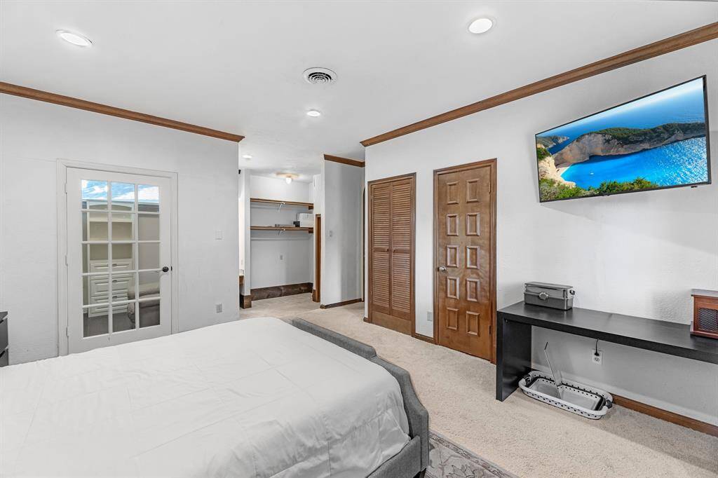 Big walk-in closet and bonus storage.