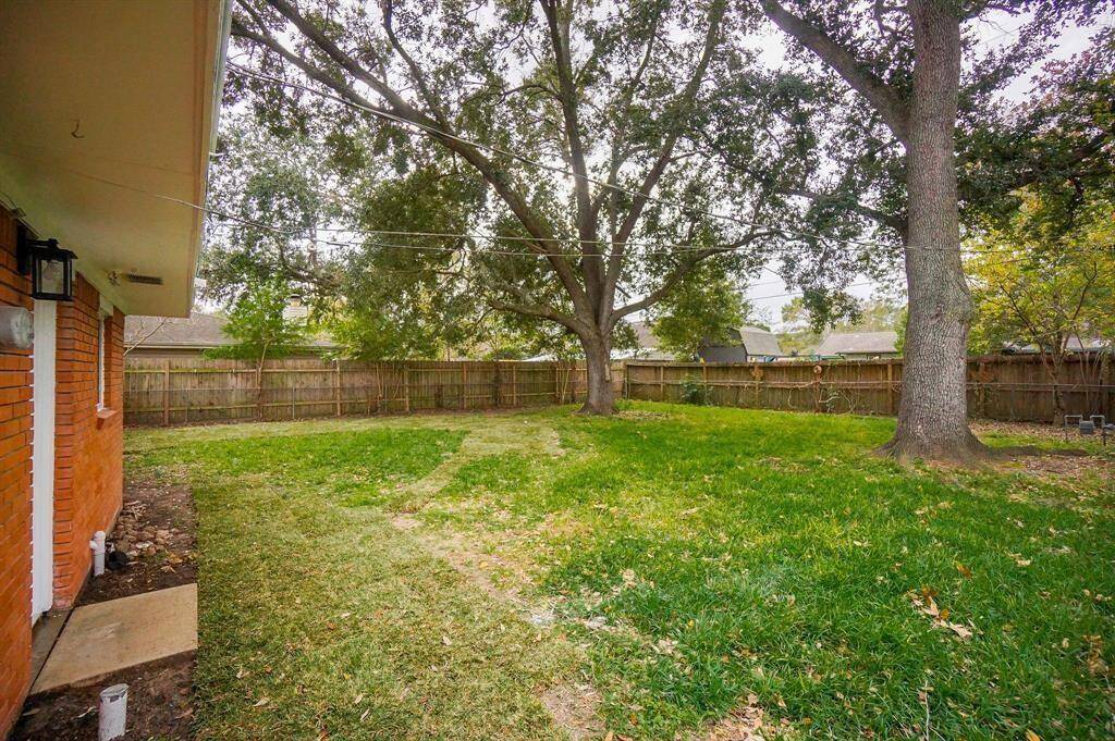 Spacious and shaded, this backyard is perfect for relaxing, entertaining, or playtime. Towering trees provide natural beauty and comfort, while the brand-new fence offers privacy and security. Recently added French drains help keep the yard dry and well-maintained year-round.