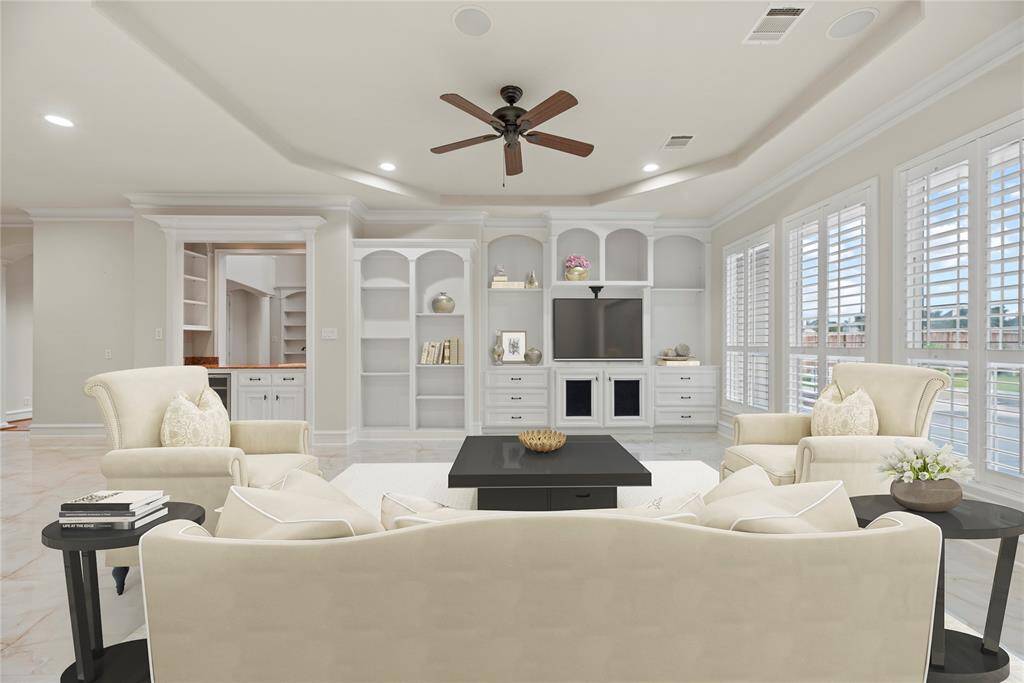 This home will have so many favorite spots for you... this sitting space is a great way to keep the family together while dinners are prepared. The feel of this space has to be felt in person... it just may be your favorite space to relax.