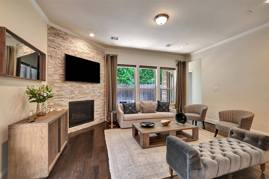 Another view of this beautiful living area, perfect for all your entertaining needs.