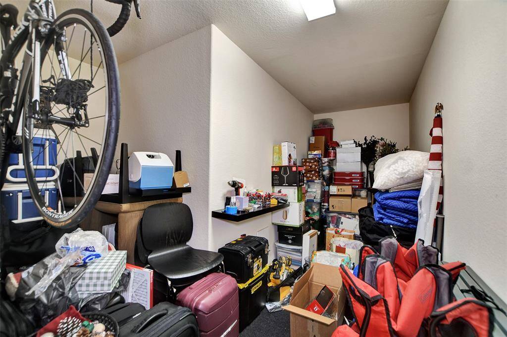 Indoor AC Storage room. This is anybodys perfect storage with walking access big enougth for all your needs.