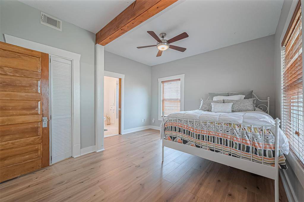 Spacious primary bedroom downstairs