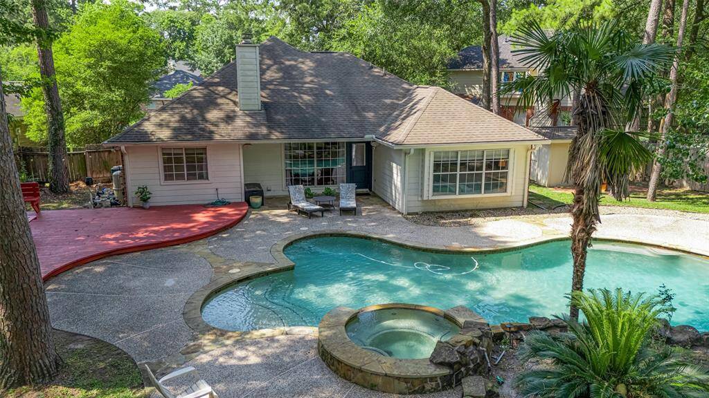 Tucked away on a peaceful cul-de-sac, this charming single-story home boasts a rare oversized backyard complete with a glistening pool, relaxing hot tub, and a generous deck ideal for outdoor entertaining