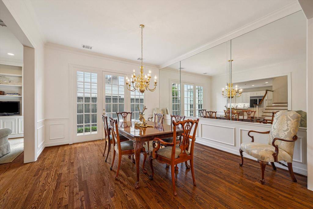 Dining Room - French door leads to the patio area.