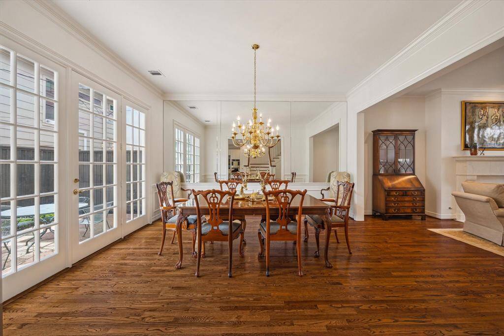 Dining Room - Stunning hardwood floors throughout the first floor reflect the quality and pristine condition of this special home.