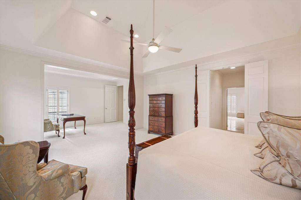 Primary Suite - View showing the attached study/sitting area. This view also shows the generous size of the space.
