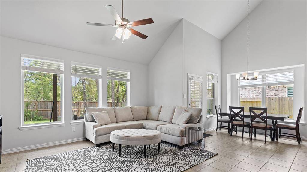 Living room with plenty of windows for natural light
