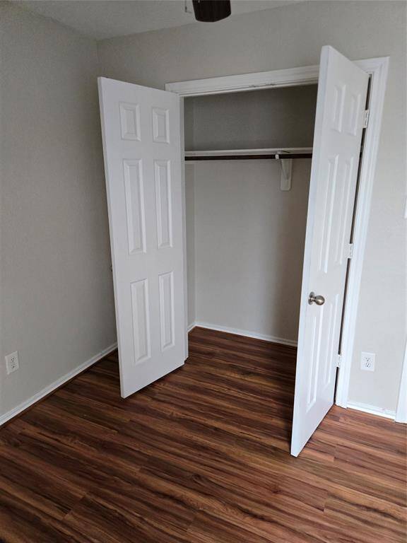 Each bedroom has a closet