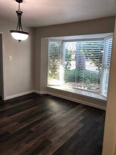 dining room/ office with large bay window