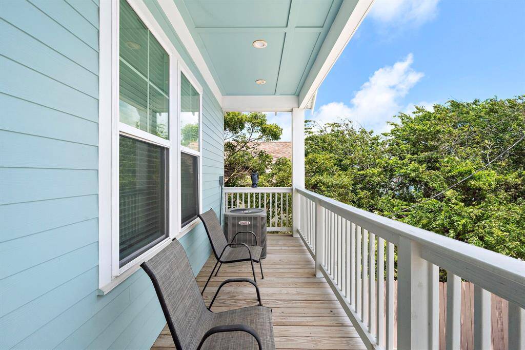 West facing balcony