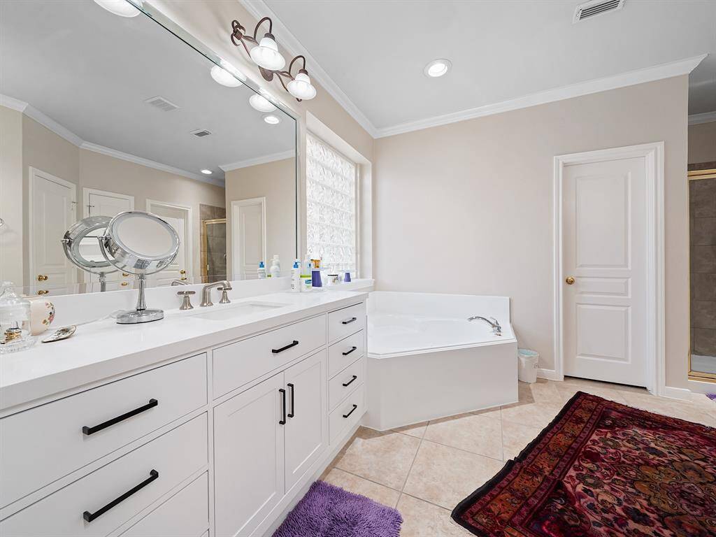 Vanities offer tons of storage space!