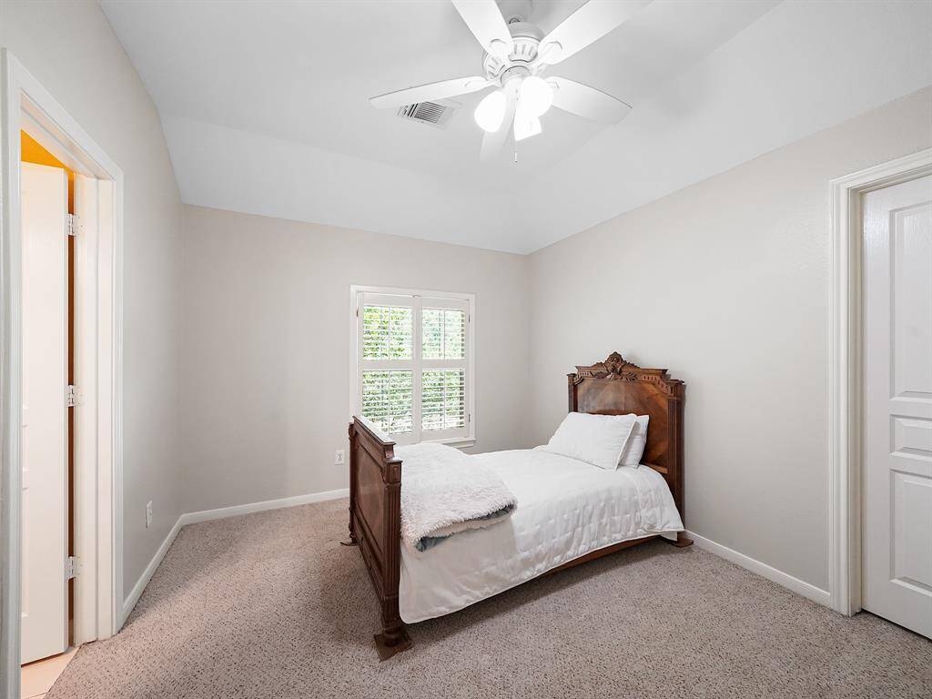 Secondary bedroom #3 shares a jack and jill bathroom with secondary bedroom #4.